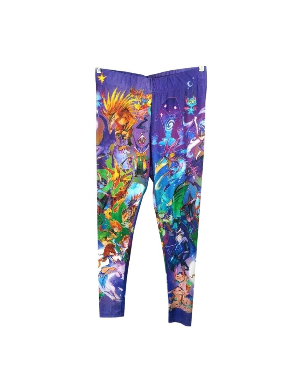 WeLoveFine Dota 2 Watercolor Hero Leggings Women Size 2XL Purple Allover Print